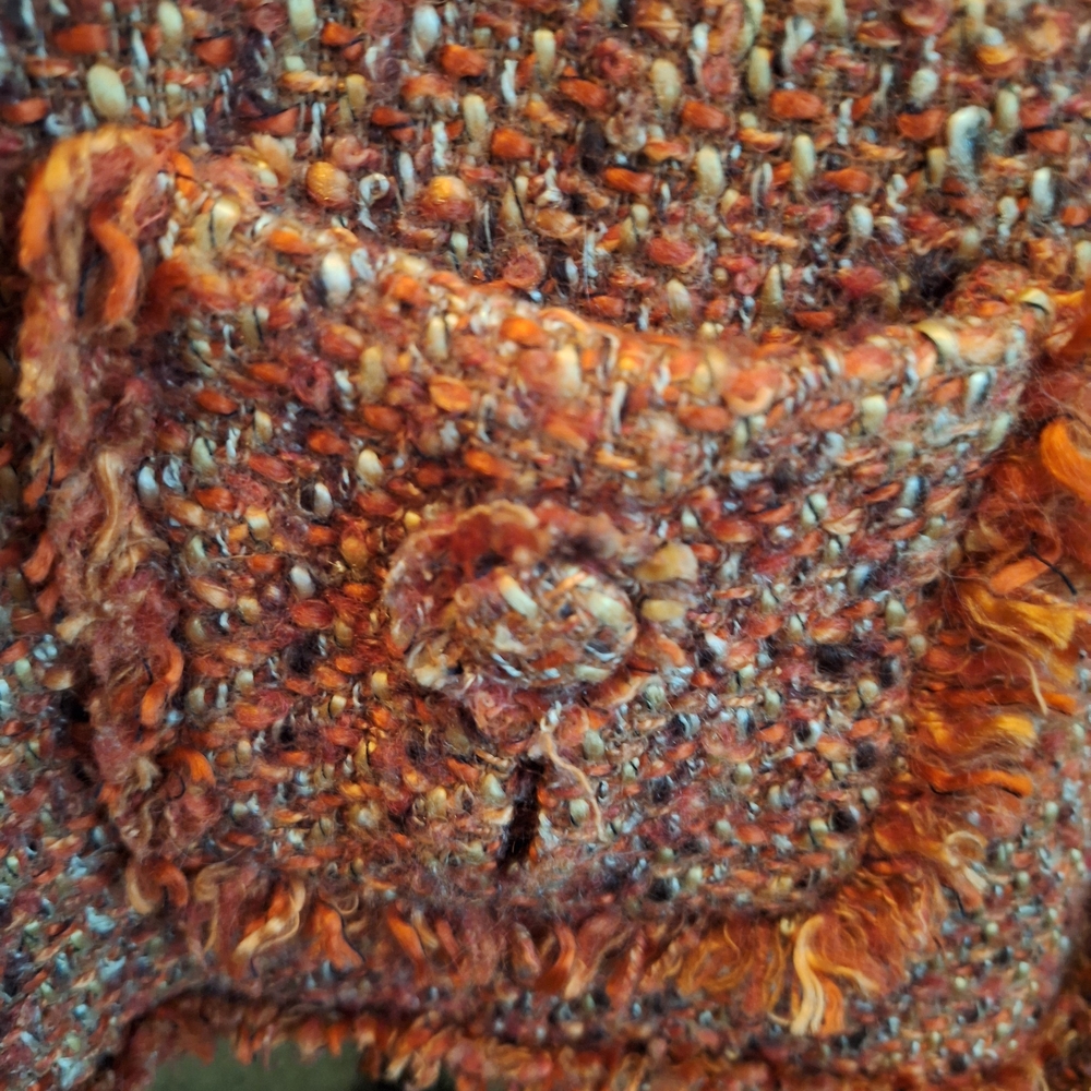 Chico's Orange Tweed Jacket - image 2